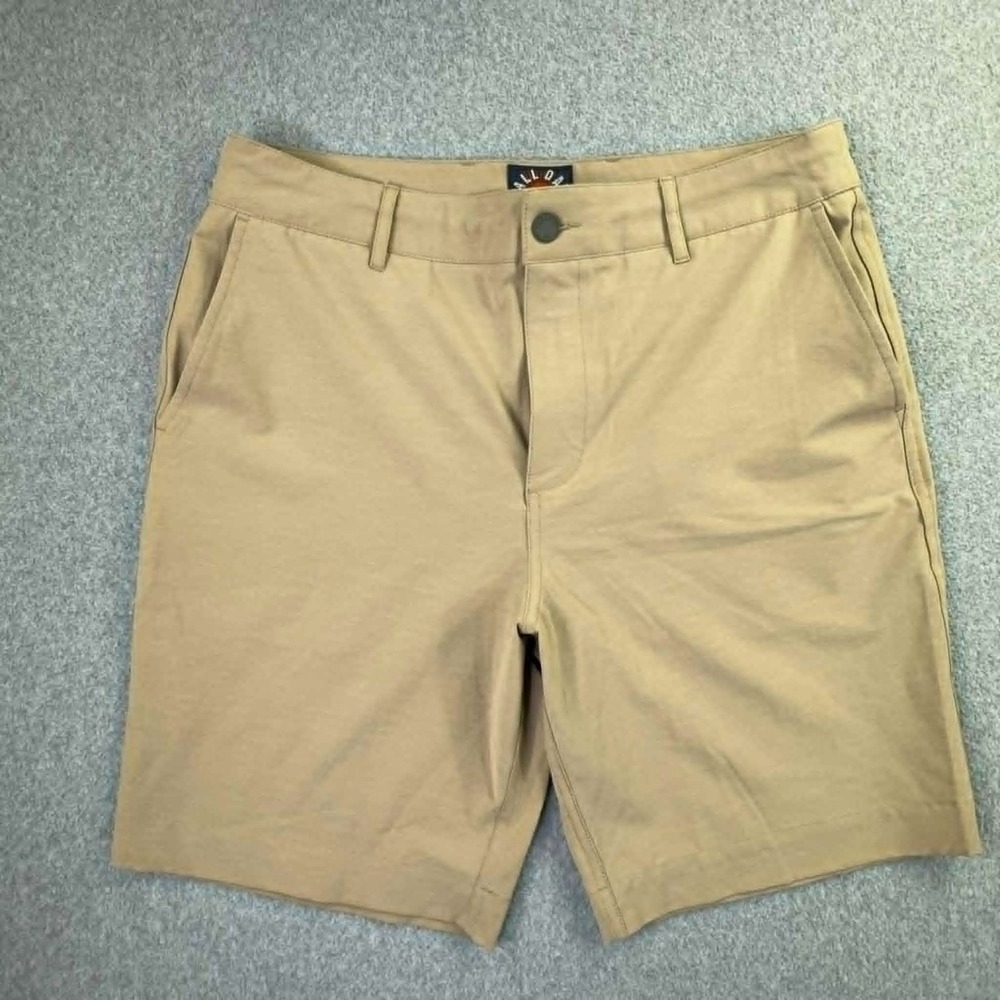 Faherty All Day Shorts 2.0 Men's Size 32 Khaki 9" Inseam Drawstring Performance